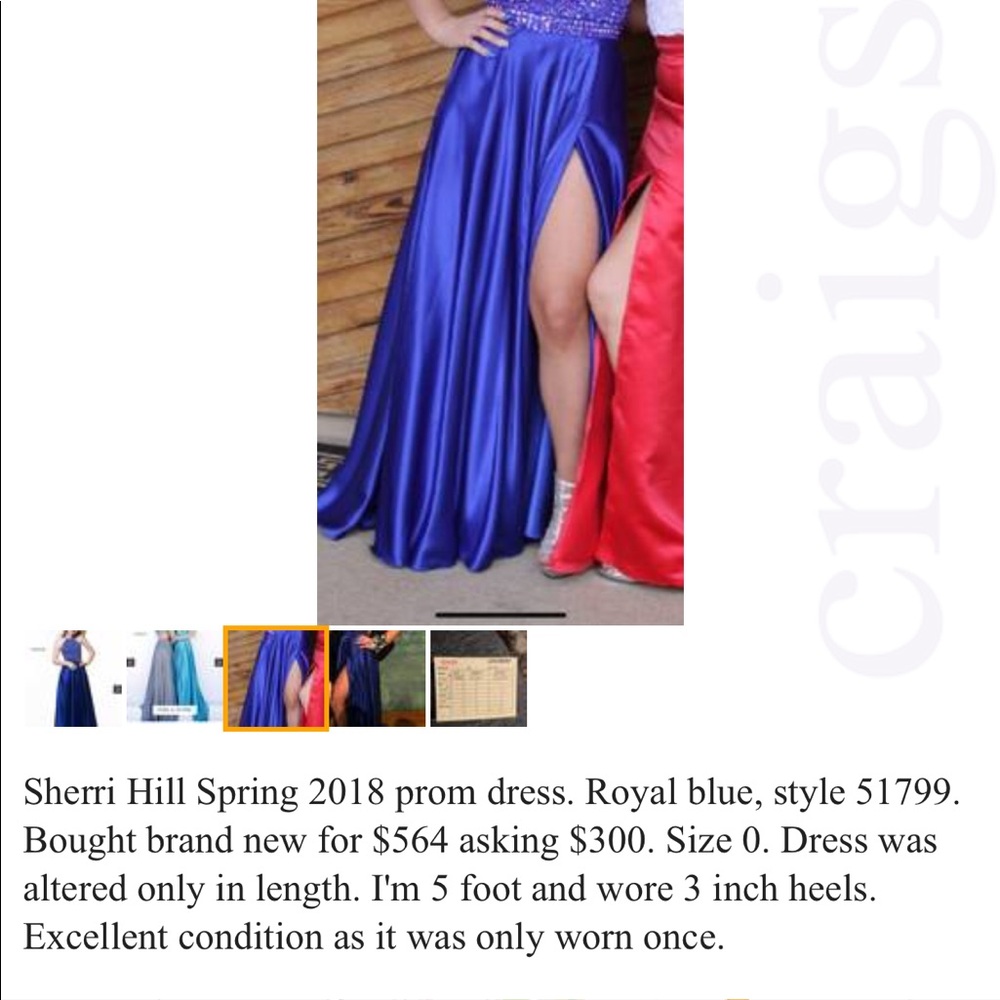 Sheri Hill prom dress, 2018